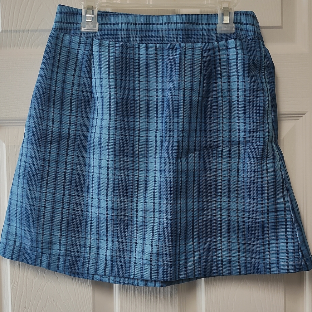 Romwe Blue Plaid Garment